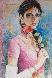 Moazzam Ali, 42 x 30 Inch, Watercolor on Paper, Figurative Painting, AC-MOZ-066
